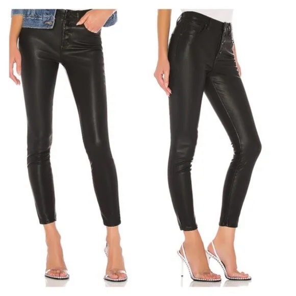 Blank NYC Vegan Leather Daddy Soda Pants In Black Women's - Picture 2 of 8